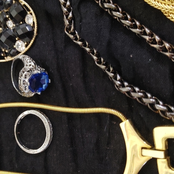 Bracelet Ring Necklace Earring Lot Cuff Bangle Costume Brooch - Picture 5 of 8